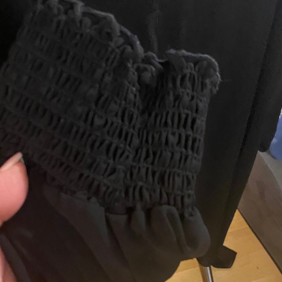 Melanie Lyne Elegant Black Sheer Layered Women's Top - Picture 8 of 8